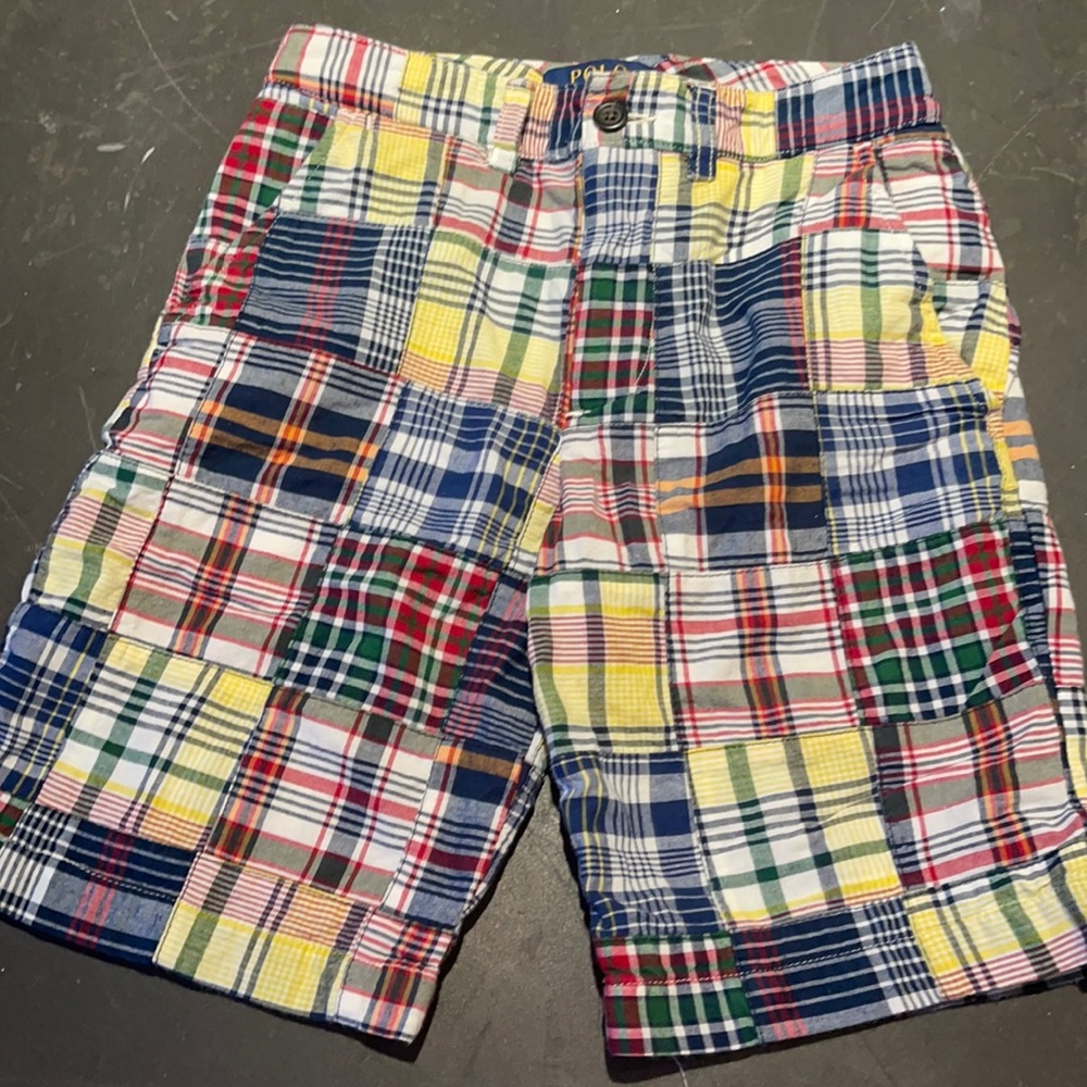 Boys Ralph Lauren madras shorts